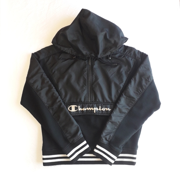 Champion sideline Black half zip hoodie with pockets - Picture 15 of 15